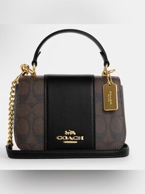 BRAND NEW COACH Lysan Top Signature Leather Bag